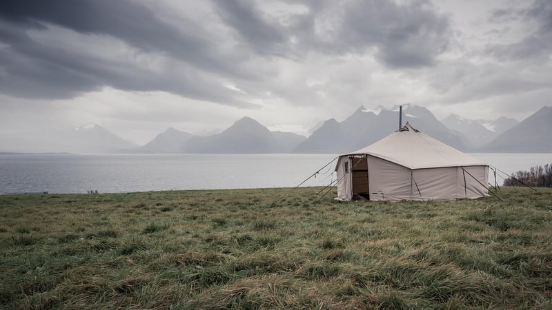 Luxury tent for glamping